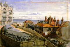 Pelham-Crescent-and-the-rear-of-Beach-Terrace.-1843.